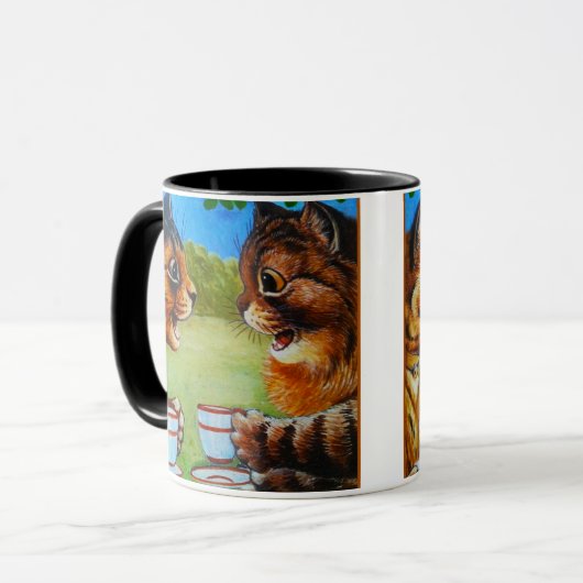 Cats Spilling The Tea Painting beroemd gemaakt doo Mok (Voorkant links)