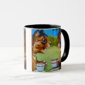 Cats Spilling The Tea Painting beroemd gemaakt doo Mok (Voorkant rechts)