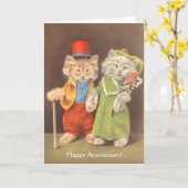  Cats - Spint-fectly Happy Jubileum, Kaart (Gele Bloem)