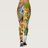 Cats Tea Party by Louis Wain Leggings (Achterkant)