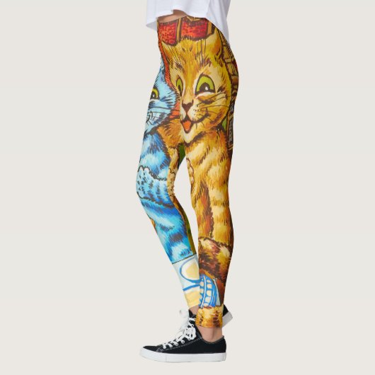 Cats Tea Party by Louis Wain Leggings (Links)