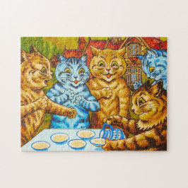 Cats Tea Party by Louis Wain Legpuzzel