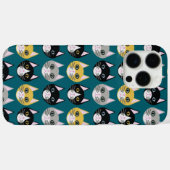 Cats teal Case-Mate iPhone case (Achterkant (horizontaal))