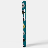Cats teal Case-Mate iPhone case (Achterkant / Links)