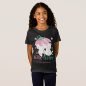 Cats Under Flower Umbrella Custom Little Sister T-shirt (Voorkant volledig)