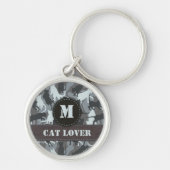 Cats Urban Camouflage Monogram Sleutelhanger (Voorkant)