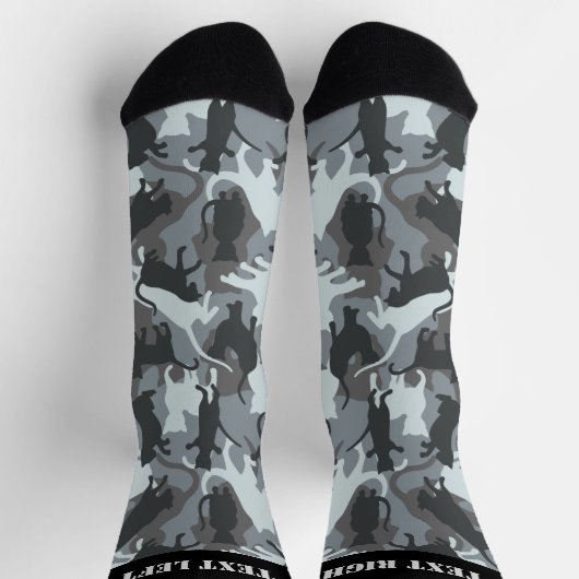 Cats Urban Camouflage Pattern Socks Sokken (Top)