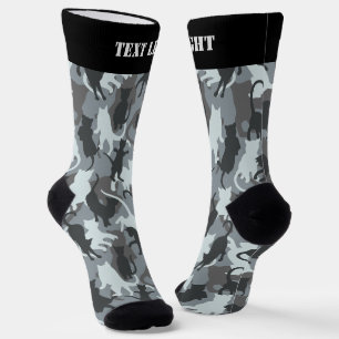 Cats Urban Camouflage Pattern Socks Sokken