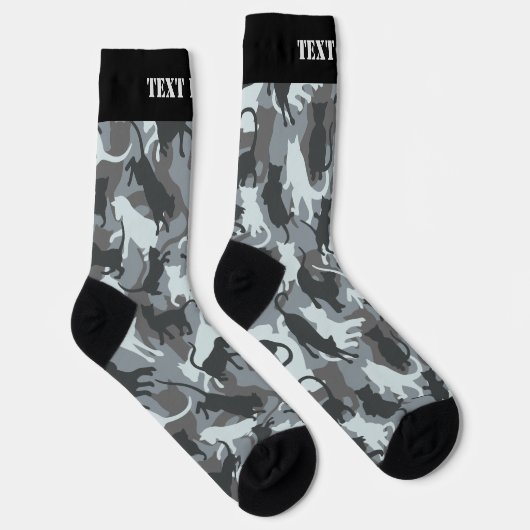 Cats Urban Camouflage Pattern Socks Sokken (Rechts)