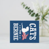 CATS VOOR BERNIE SANDERS BRIEFKAART (Staand voorkant)