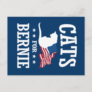 CATS VOOR BERNIE SANDERS BRIEFKAART