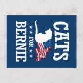 CATS VOOR BERNIE SANDERS BRIEFKAART (Voorkant)