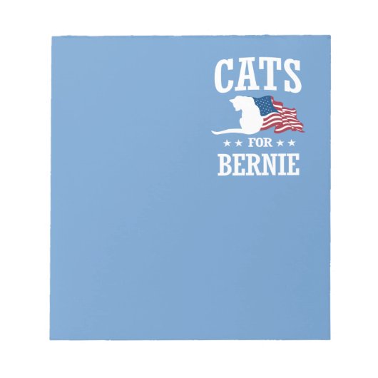 CATS VOOR BERNIE SANDERS NOTITIEBLOK (Voorkant)