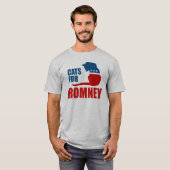 CATS VOOR ROMNEY.png T-shirt (Voorkant volledig)