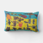 Cats' War Against Mice Pillow Kussen (Achterkant)