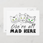 Cats - We zijn allemaal Mad Hier Briefkaart (Voorkant / Achterkant)