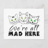 Cats - We zijn allemaal Mad Hier Briefkaart (Voorkant)