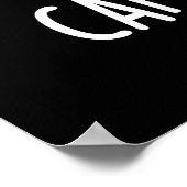 Cat's Whiskers Funny Baking Pun Dark BG Poster (Hoek)