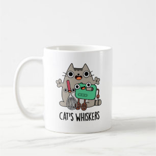 Cat's Whiskers Funny Baking Pun Koffiemok