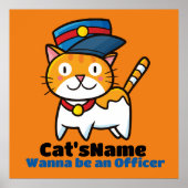 Cat's wil een officier worden poster (Voorkant)