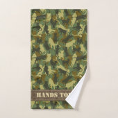 Cats Woodland Camouflage Bad Handdoek (Handdoek)