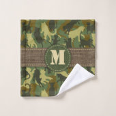 Cats Woodland Camouflage Bad Handdoek (Wasdoekje)