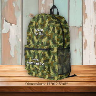 Cats Woodland Camouflage Bedrukte Rugzak