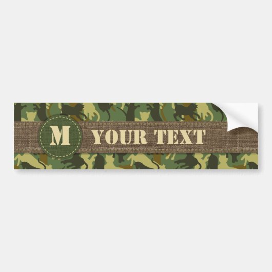 Cats Woodland Camouflage Bumpersticker (Voorkant)