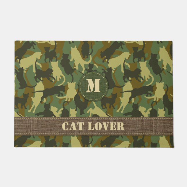 Cats Woodland Camouflage Deurmat (Voorkant)