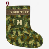 Cats Woodland Camouflage Grote Kerstsok (Voorkant)