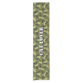 Cats Woodland Camouflage Short Table Runner Korte Tafelloper (Voorkant)