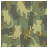Cats Woodland Camouflage Stof (Close Up)