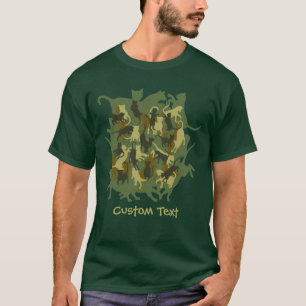 Cats Woodland Camouflage T-shirt