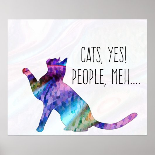 Cats, Yes, Peope, Meh Poster (Voorkant)