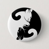 Cats yin yang ronde button 5,7 cm (Voorkant)