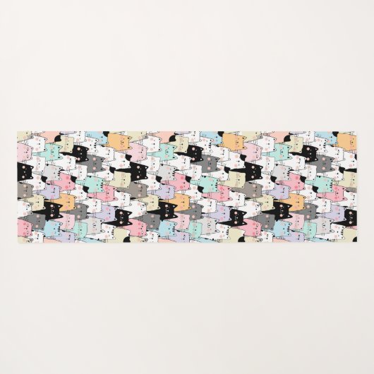 Cats Yoga Mat (Achterkant (horizontaal))