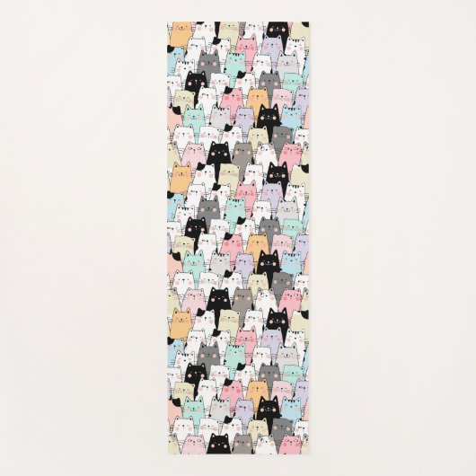 Cats Yoga Mat (Voorkant)
