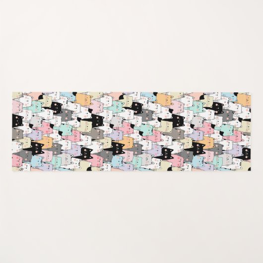 Cats Yoga Mat (Voorkant (horizontaal))