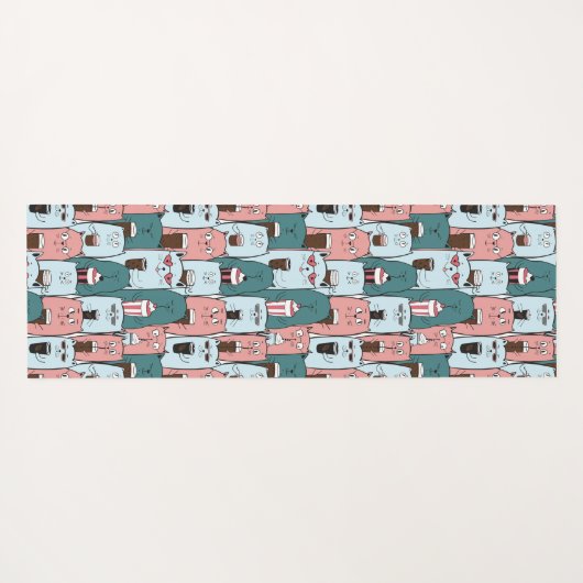 Cats Yoga Mat (Achterkant (horizontaal))
