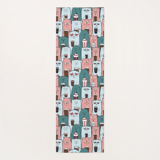 Cats Yoga Mat (Achterkant)