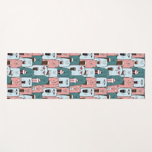 Cats Yoga Mat (Voorkant (horizontaal))