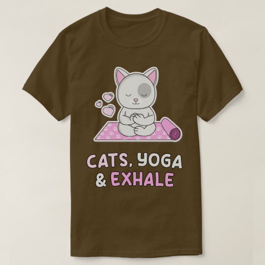 Cats Yoga T-shirt (Design voorkant)