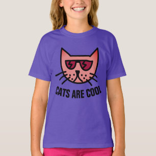 CATS ZIJN COOL, Funny Cute Kinder Cat T-shirts