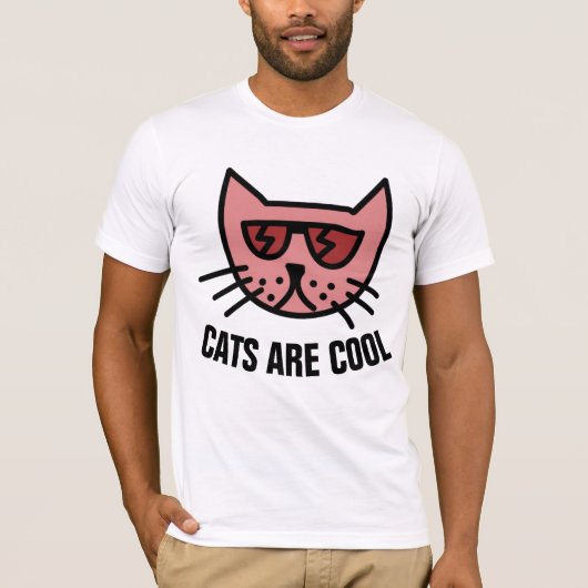 CATS ZIJN COOL, Funny Cute T-shirts (Voorkant)