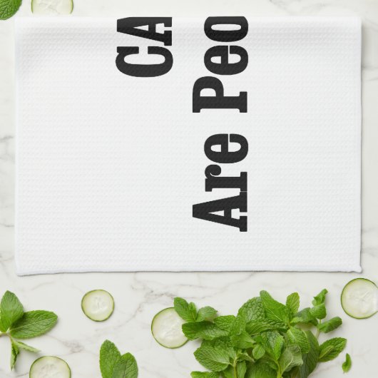 CATS zijn ook mensen! Theedoek (Gevouwen)