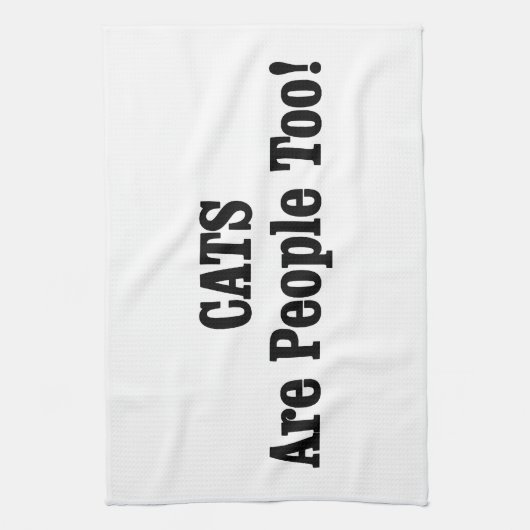 CATS zijn ook mensen! Theedoek (Verticaal)