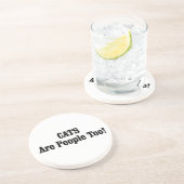 CATS zijn ook mensen! Zandsteen Onderzetter (Zijkant)