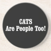 CATS zijn ook mensen! Zandsteen Onderzetter (Voorkant)