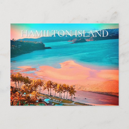 Catseye Beach, Hamilton Island, Queensland Briefkaart (Voorkant)