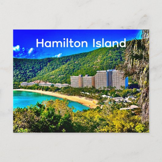Catseye Beach, Hamilton Island, Queensland Briefkaart (Voorkant)